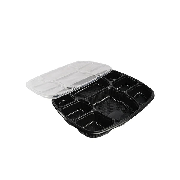 8 Compartment Meal Box Tray With Lid