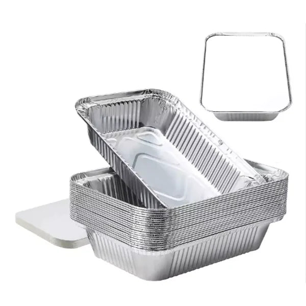 660 ML Aluminum Foil Food Container With Lid