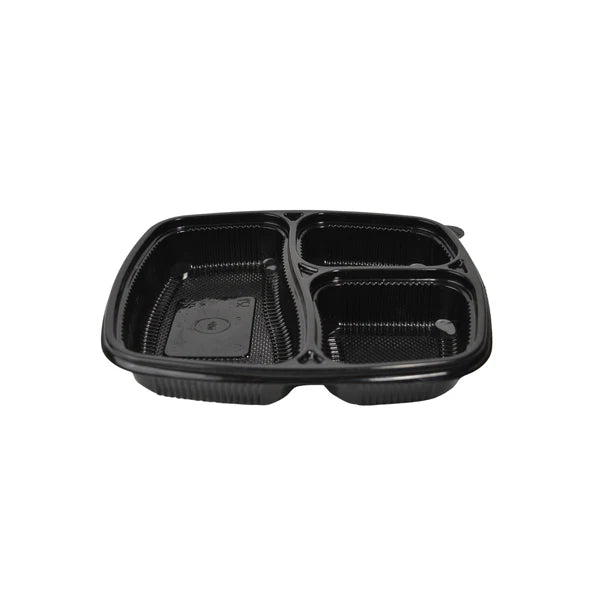 3 Compartment Meal Box Tray With Lid Mini
