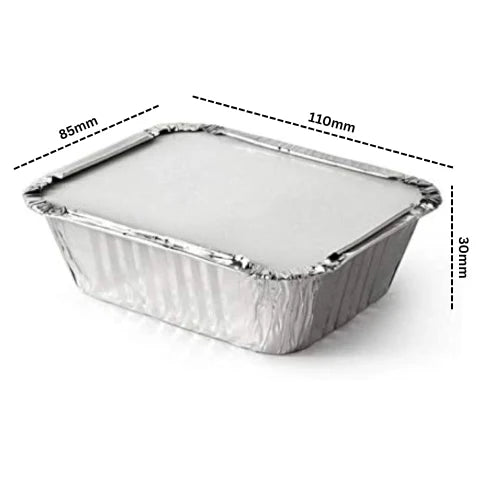 250 ML Aluminum Foil Food Container With Lid
