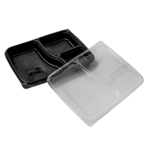 3 Compartment Meal Box XL Tray with Lid