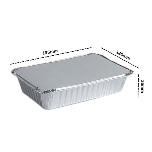 750 ML Aluminum Foil Food Container With Lid