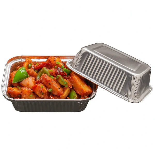 450 ML Aluminum Foil Food Container With Lid