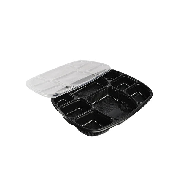 8 Compartment Meal Box Tray With Lid
