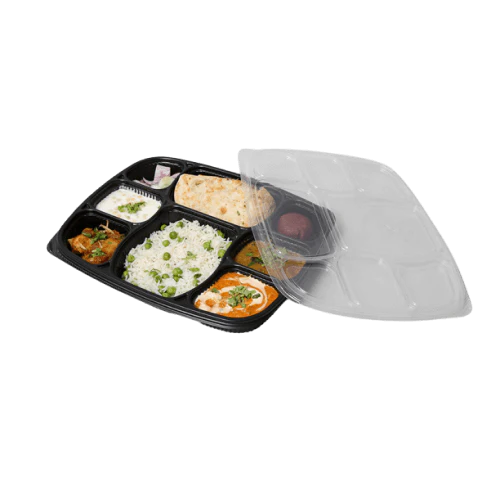 8 Compartment Meal Box Tray With Lid